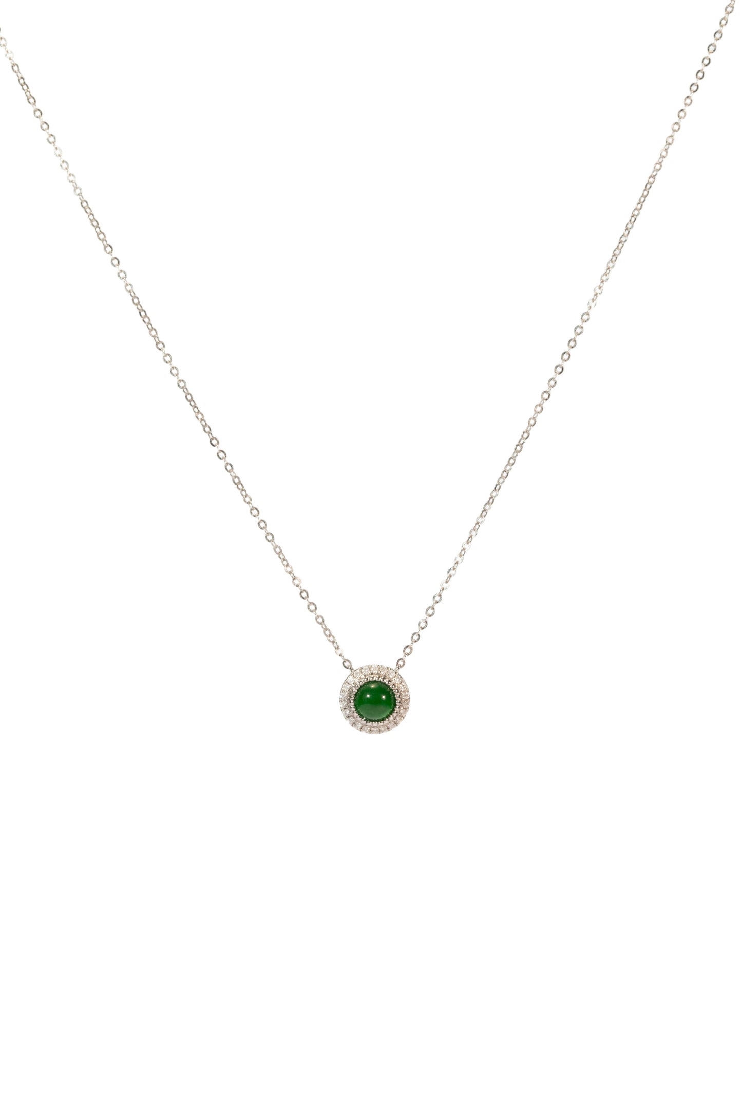18K conjunto pendientes de turmalina en oro blanco, con 4 jades incrustados y 76 diamantes brillantes