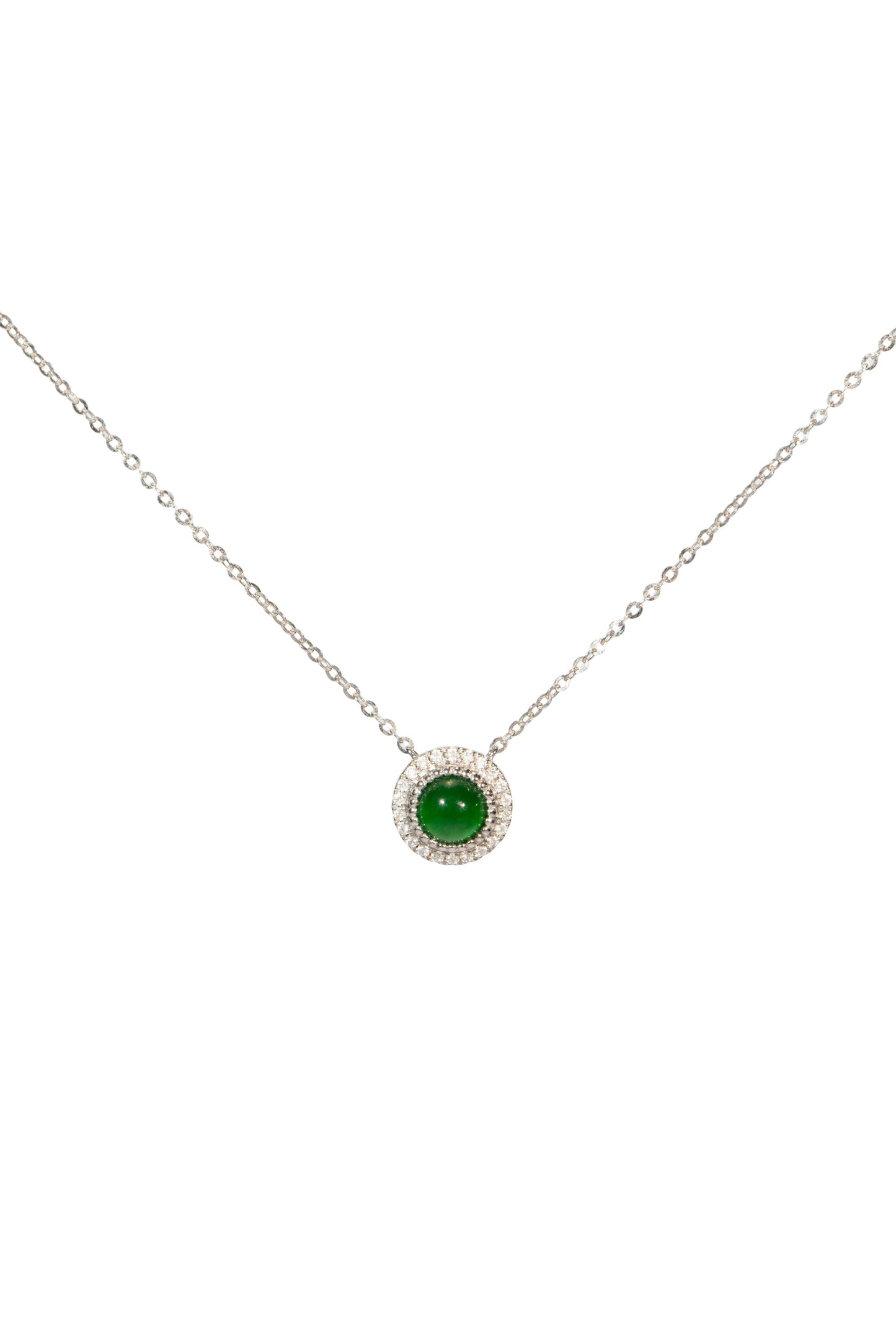 18K conjunto pendientes de turmalina en oro blanco, con 4 jades incrustados y 76 diamantes brillantes